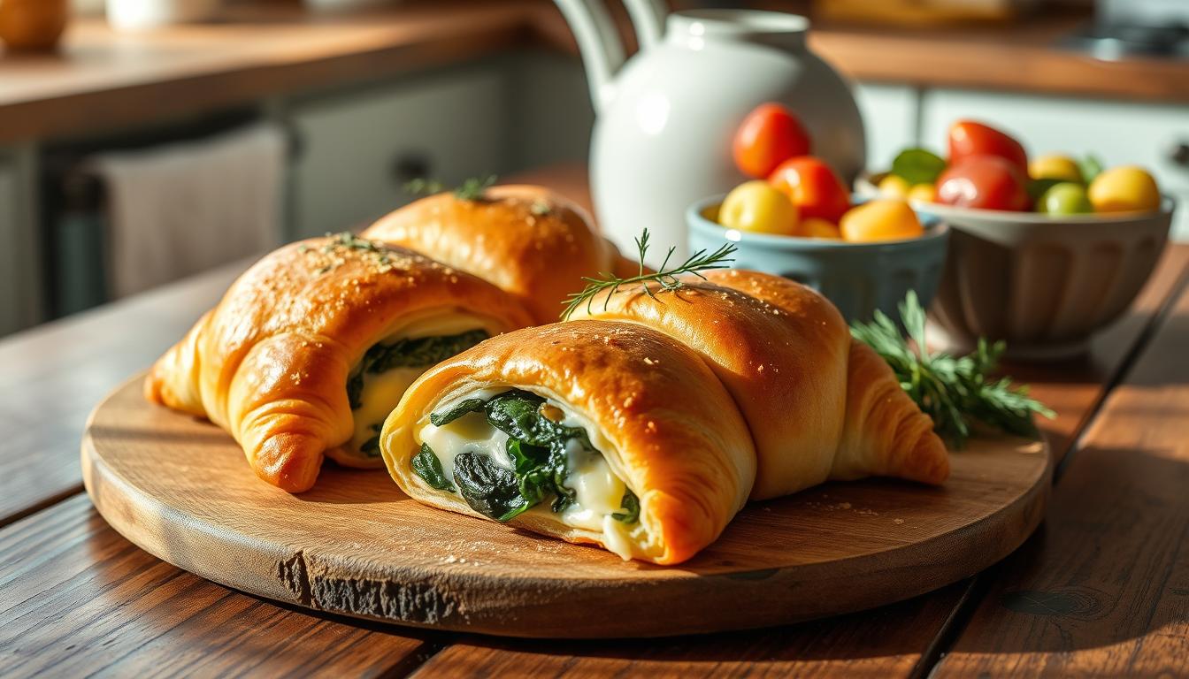 Crescent roll breakfast