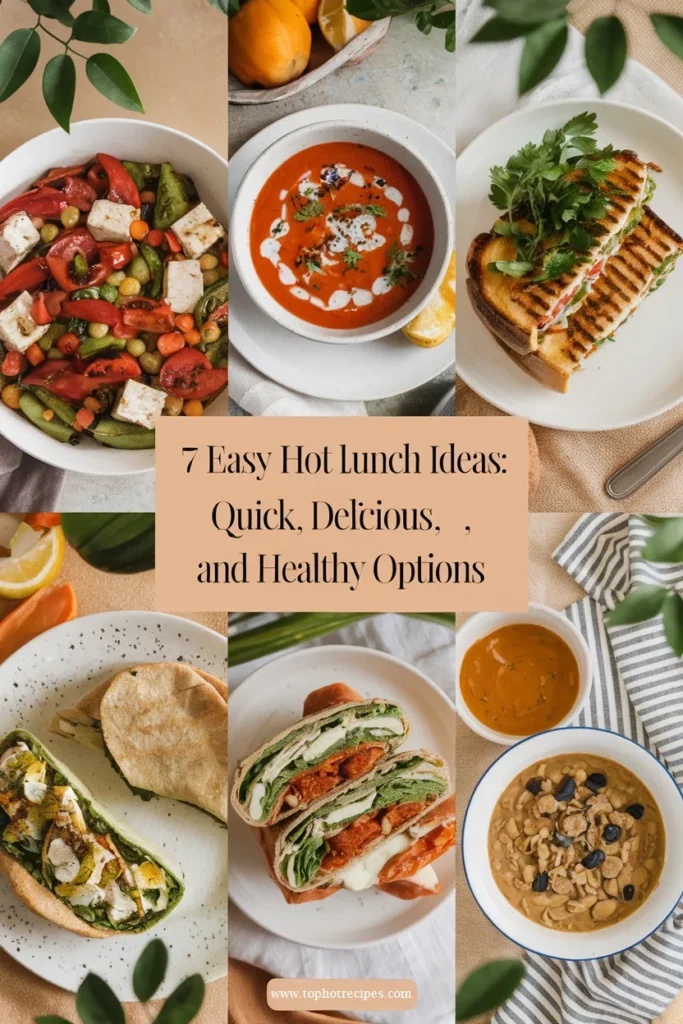 7 easy hot lunch ideas
