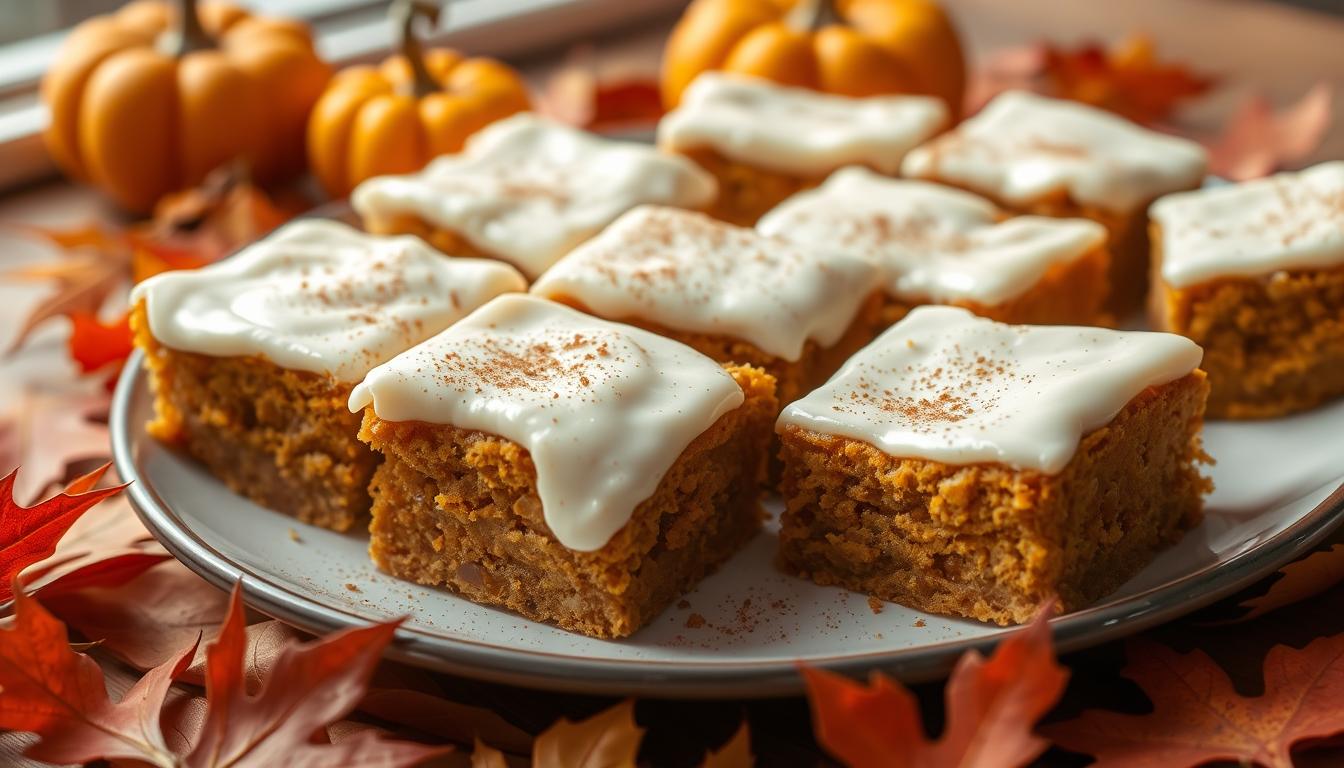 Pumpkin Bars with Cream Cheese Icing - Easy Fall Dessert Recipe